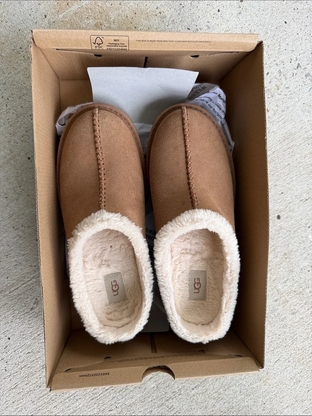 UGG Women's New Heights Cozy Platform Clogs Chestnut Suede Size 8(39) worn once - Picture 3 of 10